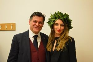 Alice e Viero il giorno della laurea